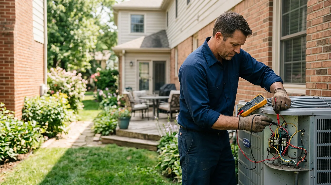 HVAC technician working near Bethel, NC